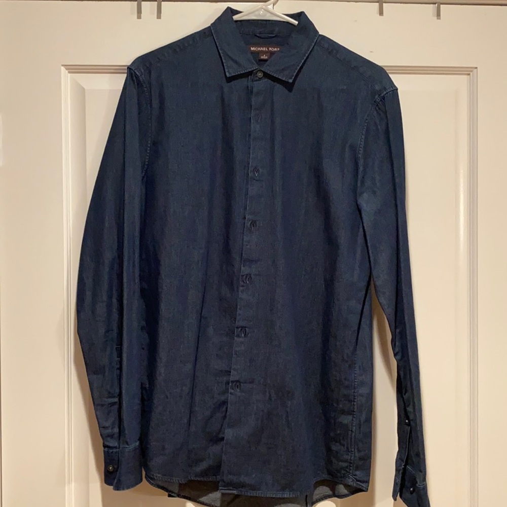 Men’s Michael Kors Long Sleeve Denim Shirt